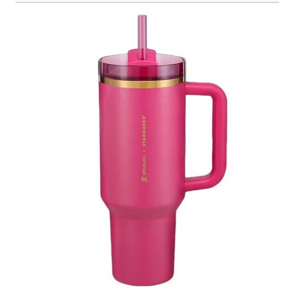 Stanley x Starbucks Exclusive Flowstate Quencher 40oz Tumbler Holiday Edition - Picture 1 of 8